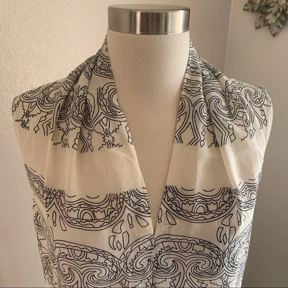 CAbi Sheer Short Sleeve Blouse Size XS